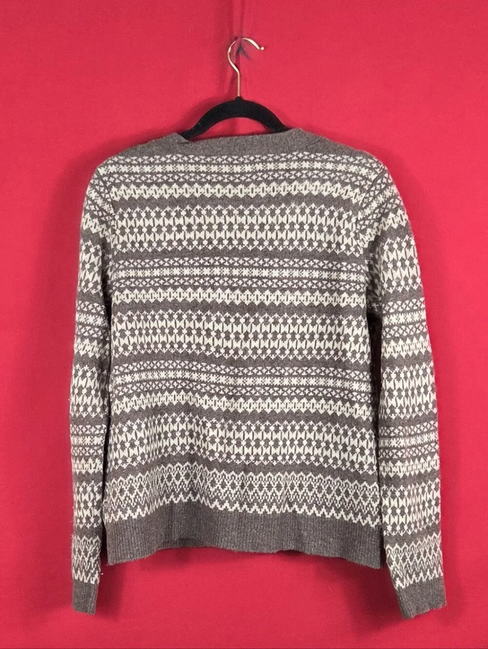 WOOLOVERS Lambswool Cardigan Womens Size Medium